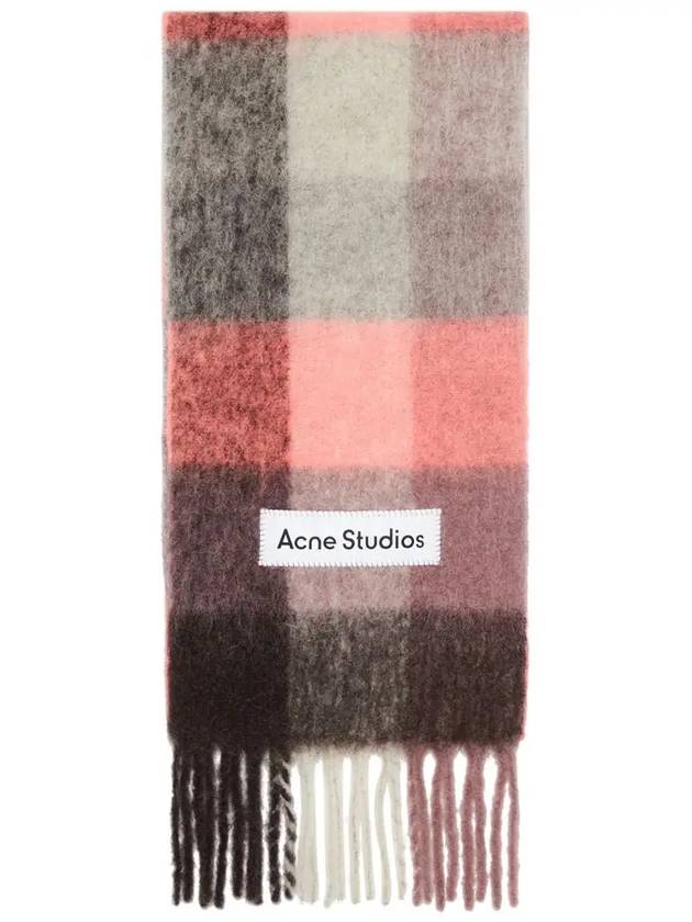 Check Mohair Muffler Mauve Bright pink - ACNE STUDIOS - BALAAN 2