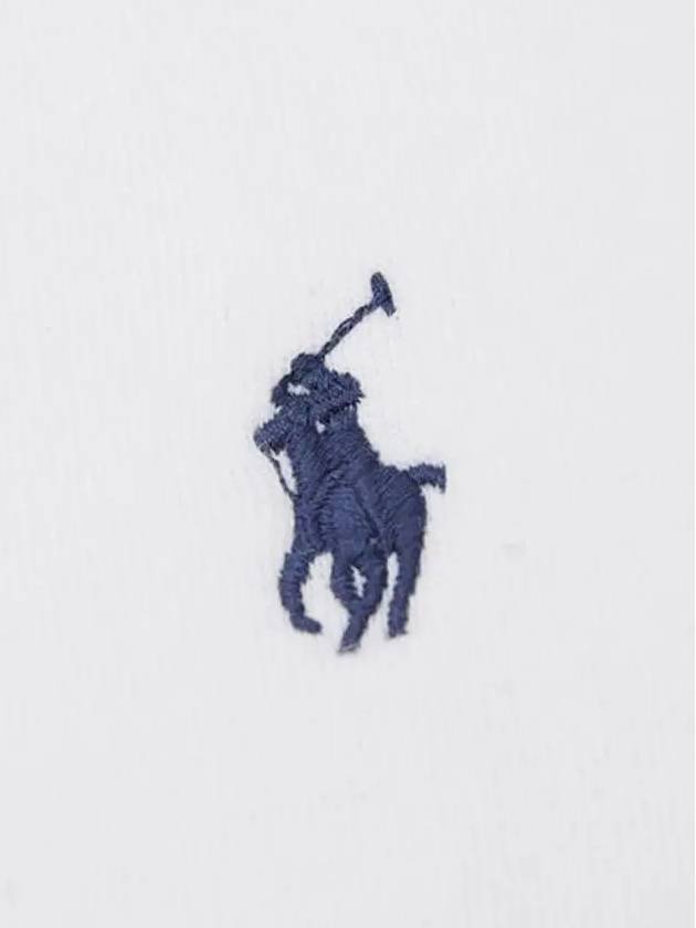 Embroidered Logo Pony Crew Neck Sweatshirt White - POLO RALPH LAUREN - BALAAN 5