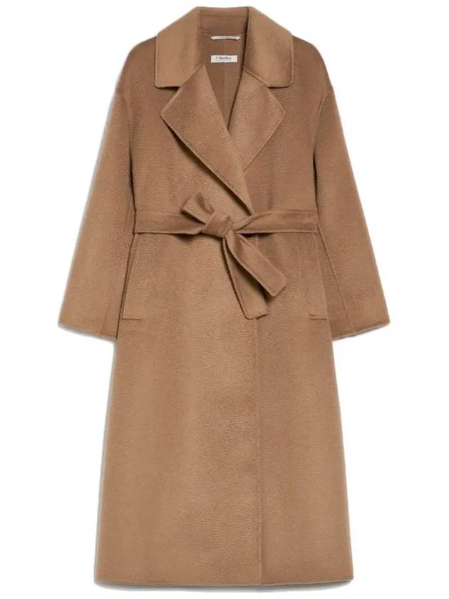 MANUELE Belted Wool Coat Camel 2429016123 003 - MAX MARA - BALAAN 1