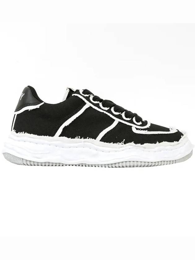 Wayne Canvas Low Top Sneakers Black - MAISON MIHARA YASUHIRO - BALAAN 3