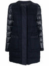 Women's Veulettes Tweed Padded Navy - MONCLER - BALAAN 2