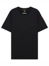 Men's Track Cotton Short Sleeve T-Shirt Black - PARAJUMPERS - BALAAN 2