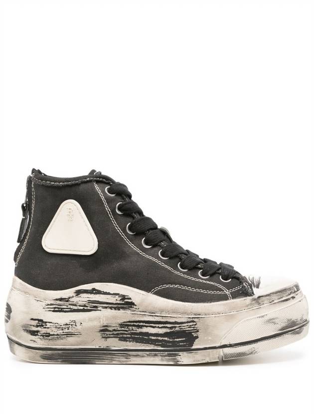 Kurt High Top Sneakers Daphnis Quartz Black - R13 - BALAAN 2