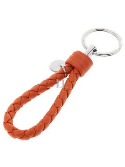 Intrecciato Weaving Key Holder Orange - BOTTEGA VENETA - BALAAN 2