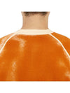 Hand Sprayed Airbrush Treatment Badge Crewneck Knit Top Orange - STONE ISLAND - BALAAN 8