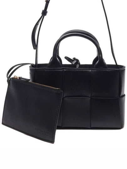 Candy Acro Intrecciato Tote Bag Black - BOTTEGA VENETA - BALAAN 2