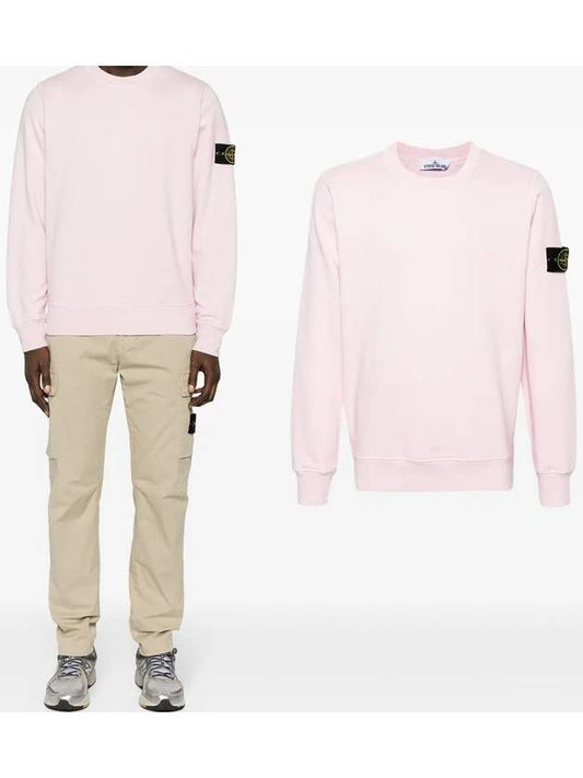 Wappen Patch Garment Dyed Sweatshirt Pink - STONE ISLAND - BALAAN 2