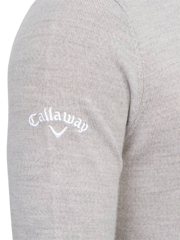 Men's Ribbed Merino Long Sleeve T-Shirt Gray - CALLAWAY GOLF - BALAAN 9