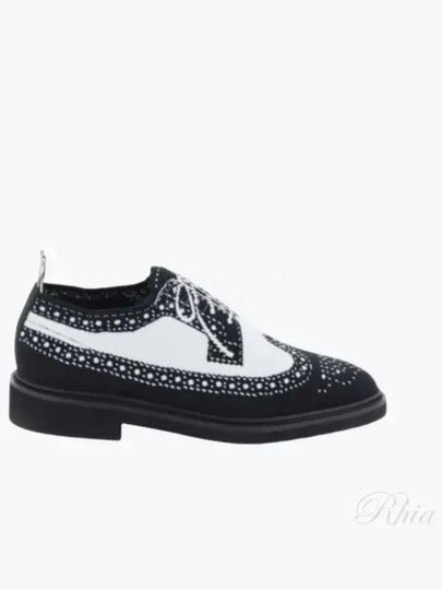 Trompe L'oeil Long Wing Knit Brogue Black - THOM BROWNE - BALAAN 2