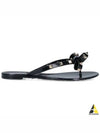 Rubber Rockstud Flip Flops Black - VALENTINO - BALAAN 2