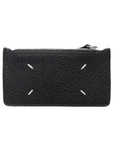 Signature stitch zipper pocket card wallet - MAISON MARGIELA - BALAAN 1