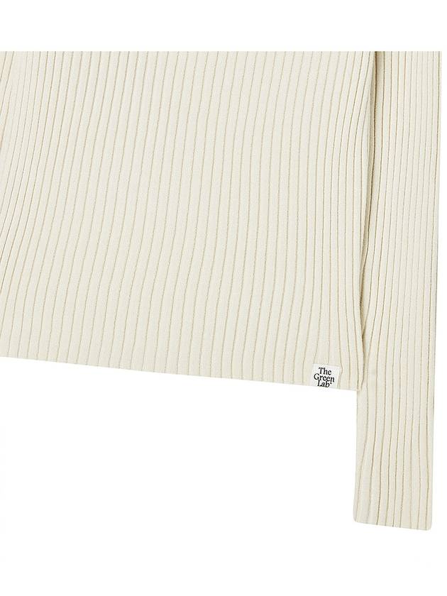 Twist slim ribbed knit Ivory - THE GREEN LAB - BALAAN 3