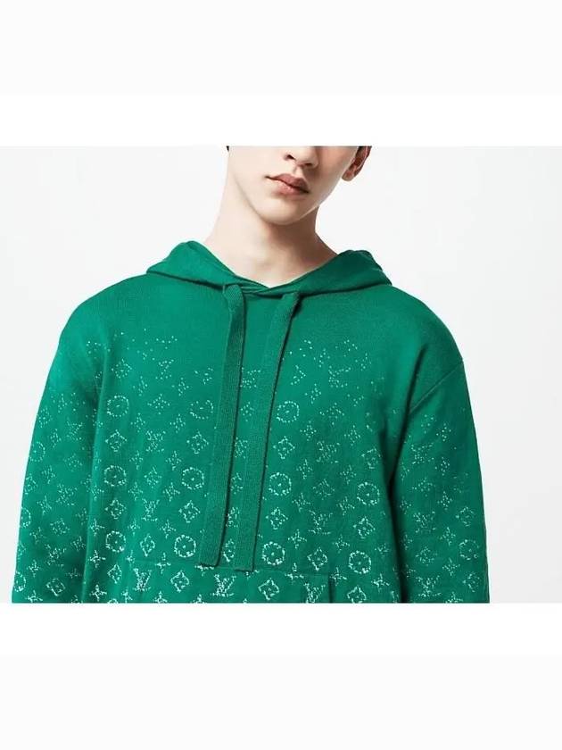 Monogram Gradient Cotton Hoodie Green - LOUIS VUITTON - BALAAN 4