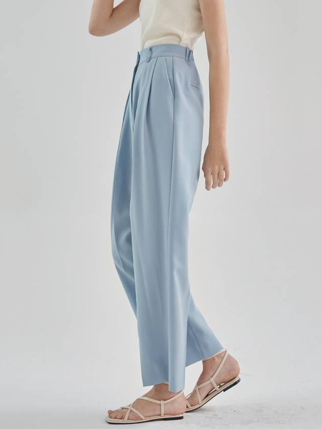 Chloe Pintuck Wide Back Banding Pants Sacks Sky Blue - ARIFF - BALAAN 1