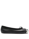 Metal Toe Ballerina Flats Black - ALEXANDER MCQUEEN - BALAAN 2