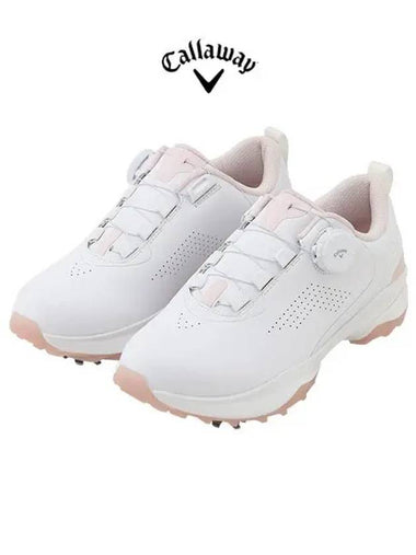 Pro Comfort Spike Golf Shoes White Pink - CALLAWAY GOLF - BALAAN 1