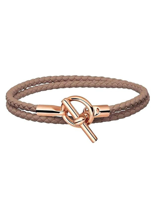 Glennan Double Tour Etophe Bracelet Rose Gold Etophe - HERMES - BALAAN 1