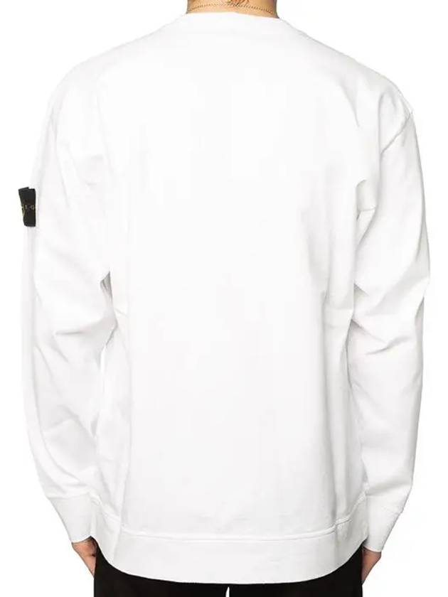 Waffen Patch Garment Dyed Heavy Cotton Sweatshirt White - STONE ISLAND - BALAAN 6