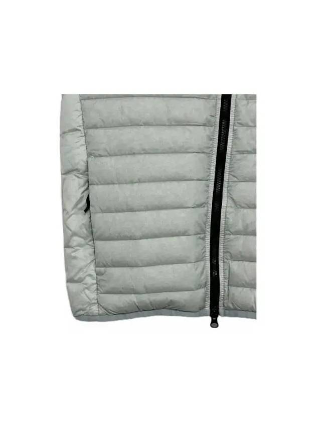 Loom Woven Chambers Nylon Down Vest Light Grey - STONE ISLAND - BALAAN 3