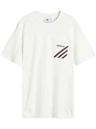 Pocket Short Slevee T Shirt White - ADIDAS - BALAAN 1