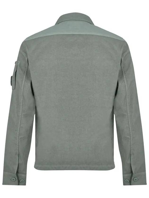 Men's Lens Wappen Tyrone Overfit Long Sleeve Shirt Jacket Grey - CP COMPANY - BALAAN 4