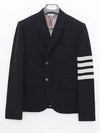 Plain Weave Suiting Classic 4 Bar Jacket Navy - THOM BROWNE - BALAAN 3