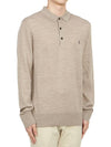 Men's Collar Long Sleeve TShirt MK005D STONE TAUPE MARL - ALLSAINTS - BALAAN 3