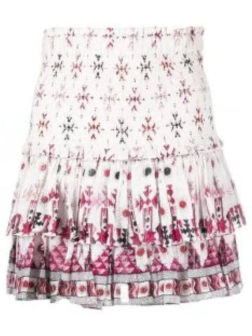 Naomi Skirt White JU0022FAA1J53E20WH 968584 - ISABEL MARANT - BALAAN 1