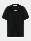 Wave Line Short Sleeve T-Shirt Black - OFF WHITE - BALAAN 2