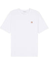 Fox Head Patch Classic Short Sleeve T-Shirt White - MAISON KITSUNE - BALAAN 3