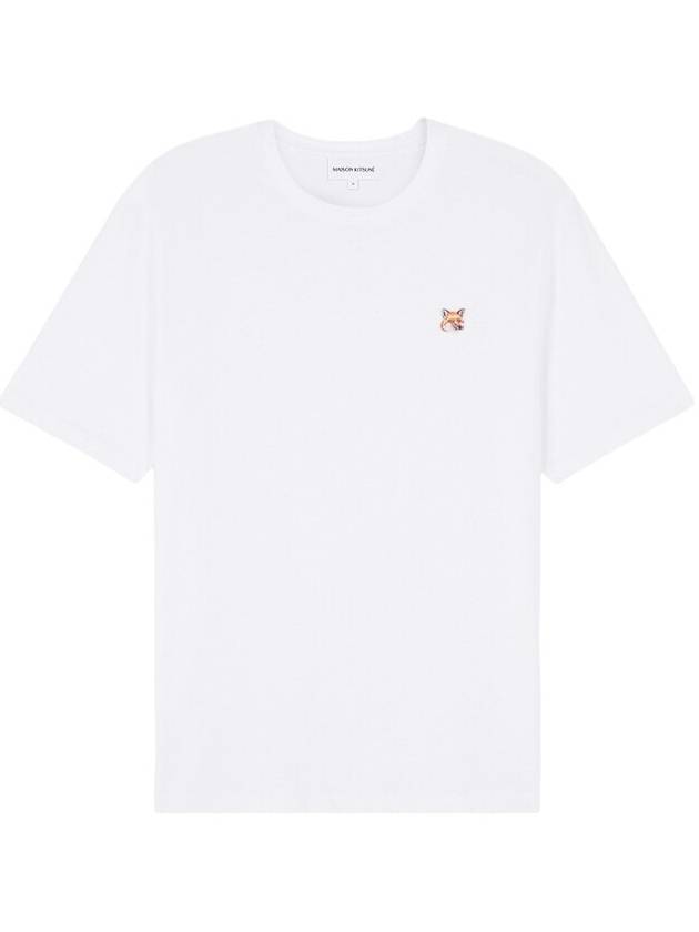 Fox Head Patch Classic Short Sleeve T-Shirt White - MAISON KITSUNE - BALAAN 3