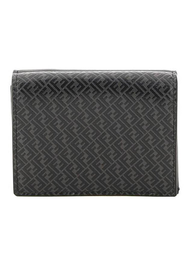 Micro FF Half Wallet Black - FENDI - BALAAN 1