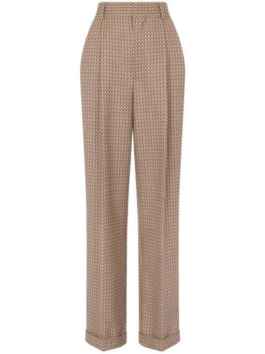 Moschino Wool Pants With Geometric Print - MOSCHINO - BALAAN 1