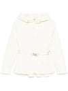 Raja Vertical Quilted Hooded Jacket Cream - MACKAGE - BALAAN 1