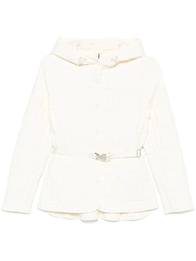 Raja Vertical Quilted Hooded Jacket Cream - MACKAGE - BALAAN 1