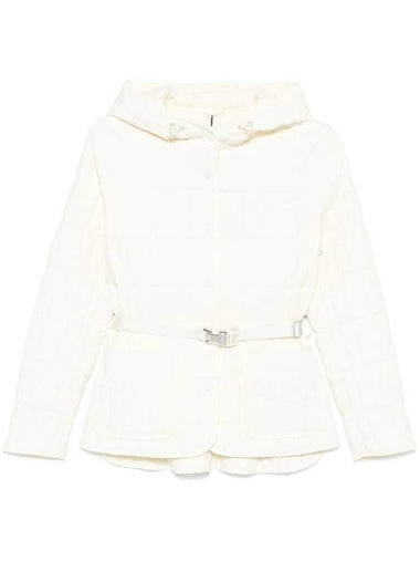 Raja Vertical Quilted Hooded Jacket Cream - MACKAGE - BALAAN 1