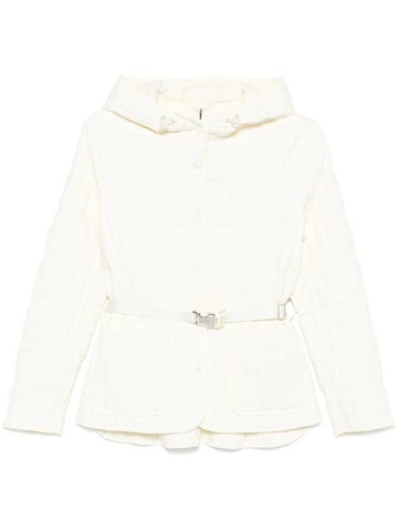 Raja Light Down Vertical Quilted Hooded Jacket Cream - MACKAGE - BALAAN 1