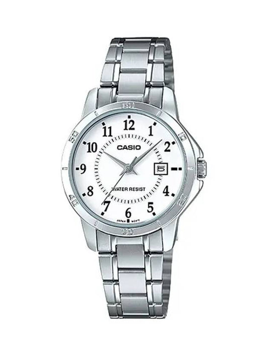 Women Stainless Steel Analog Watch White - CASIO - BALAAN 2