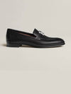 Paris Loafers Goatskin Palladium Noir - HERMES - BALAAN 10