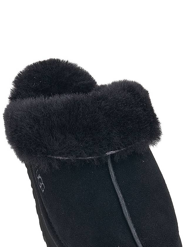 Women's Diskett Fleece Platform Slippers Black - UGG - BALAAN 9