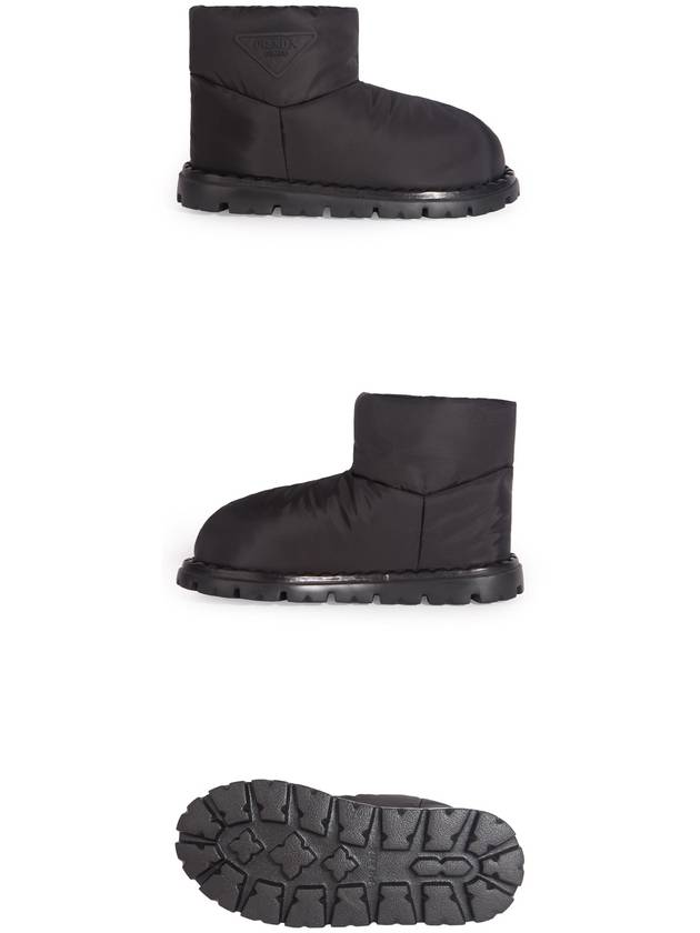 Triangle Logo Winter Boots Black - PRADA - BALAAN 7