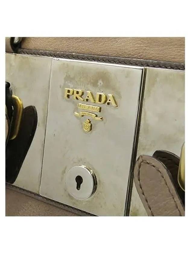 BL0462 Zipper decorated two tone gradient tote bag - PRADA - BALAAN 4