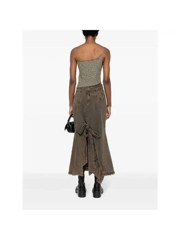 DONNA Denim Trumpet Skirt BROWN - CORMIO - BALAAN 5