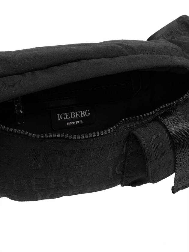 Iceberg Belt Bag With Logo, Men's, Black - ICEBERG - BALAAN 5