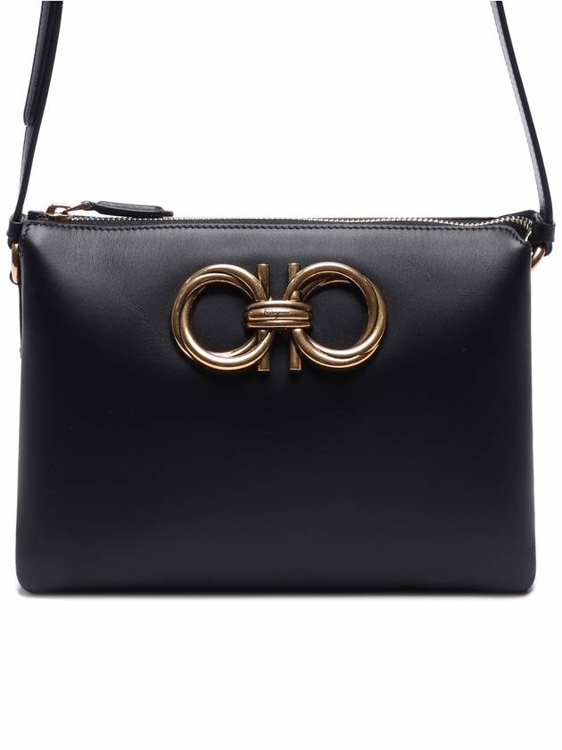 Trapezio Cross Bag Black - SALVATORE FERRAGAMO - BALAAN 3