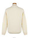 Lens Wappen Wool Knit Top Ivory - CP COMPANY - BALAAN.