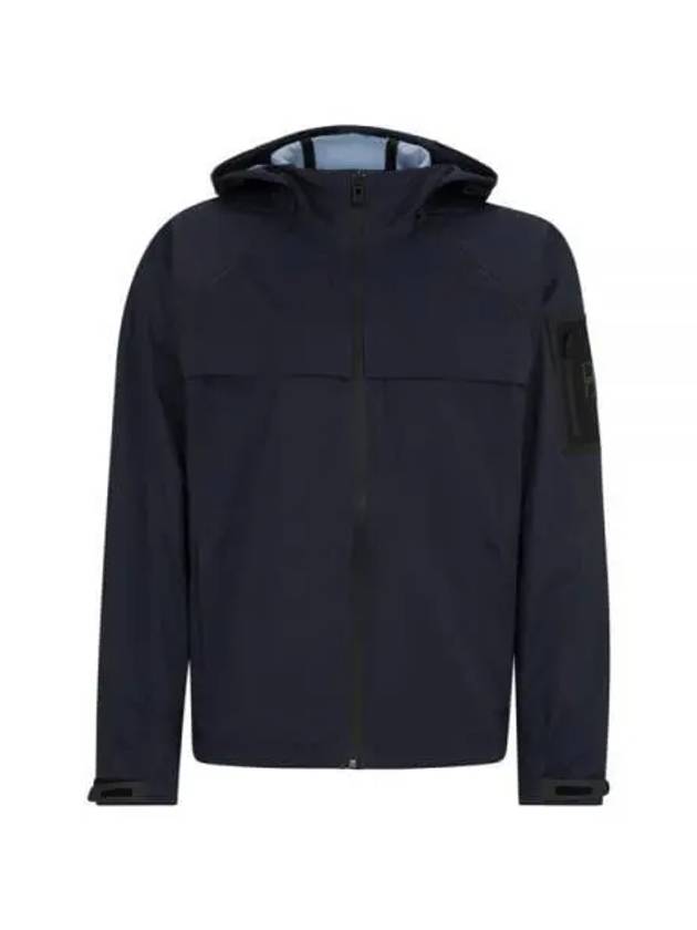 Logo Patch Hooded Jacket Black - HUGO BOSS - BALAAN 2