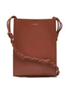 Tangle Smooth Leather Small Cross Bag Rose Wood - JIL SANDER - BALAAN 3