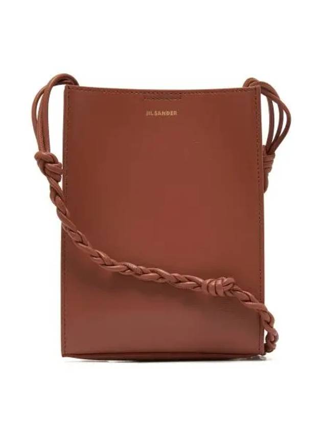 Tangle Smooth Leather Small Cross Bag Rose Wood - JIL SANDER - BALAAN 3