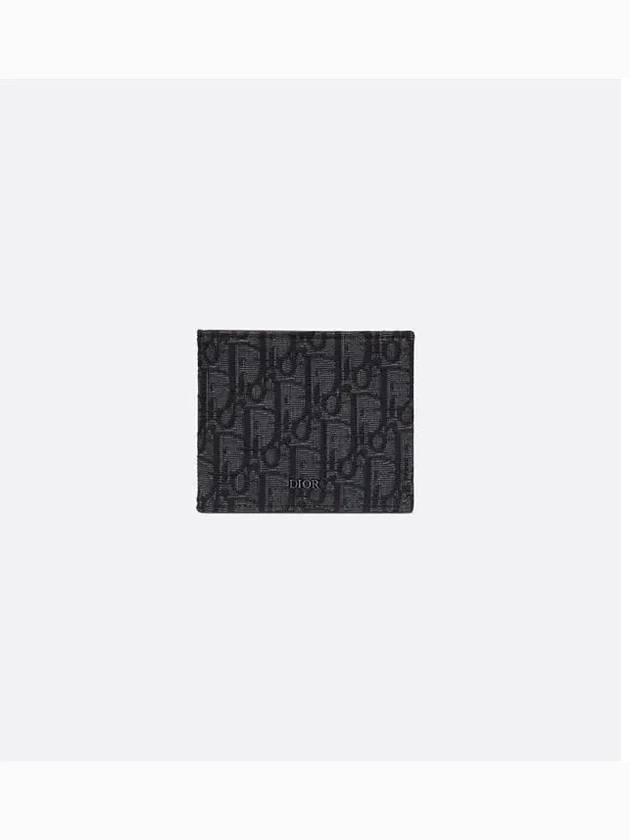 Wallet Black  Oblique Jacquard - DIOR - BALAAN 2